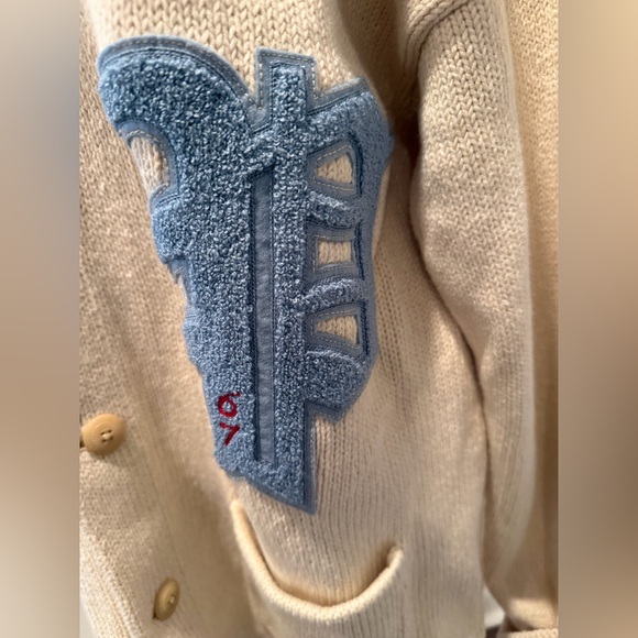 Polo Ralph Lauren Regular Fit Letterman Cardigan - Picture 5 of 8